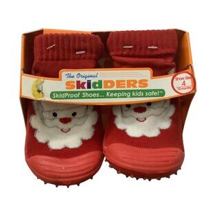 The Original Skidders SkidProof Shoes Santa Design Kids 12 Month Size 4